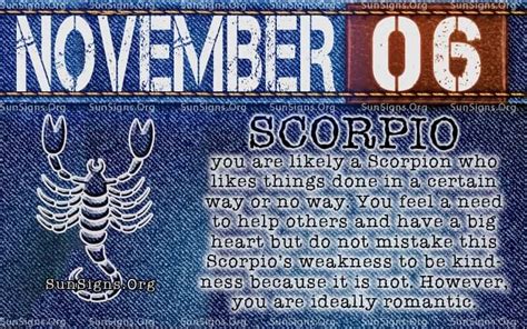 November 6 Zodiac, Personality, Horoscope, and More